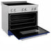 ZLINE 36" Induction Range in DuraSnow with a 4 Element Stove and Electric Oven RAINDS - BG - 36 - Farmhouse Kitchen and Bath