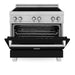 ZLINE 36" Induction Range in DuraSnow with a 4 Element Stove and Electric Oven RAINDS - BLM - 36 - Farmhouse Kitchen and Bath