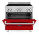 ZLINE 36" Induction Range in DuraSnow with a 4 Element Stove and Electric Oven RAINDS-RG-36
