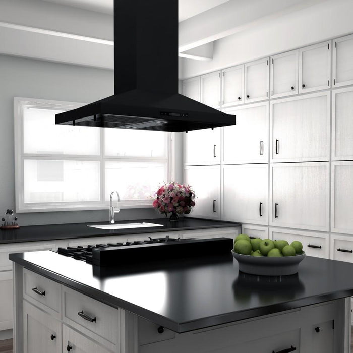 ZLINE 36" Porcelain Rangetop in Black Stainless with 6 Gas Burners, RTB - 36 - Farmhouse Kitchen and Bath