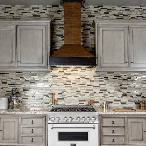 ZLINE 36" Professional Dual Fuel Range, White Matte Door, RA - WM - 36 - Farmhouse Kitchen and Bath