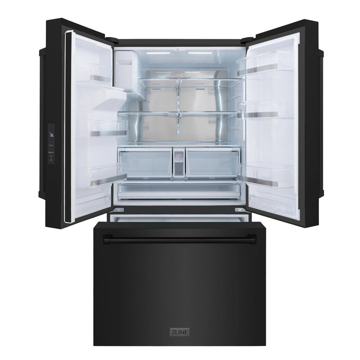 ZLINE 36" Refrigerator, Water, Ice Dispenser, Fingerprint Resistant, RSM - W - 36 - BS - Farmhouse Kitchen and Bath