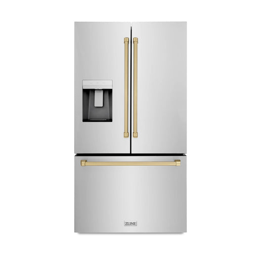 ZLINE 36" Refrigerator, Water, Ice Dispenser, Fingerprint Resistant, RSMZ - W - 36 - CB - Farmhouse Kitchen and Bath