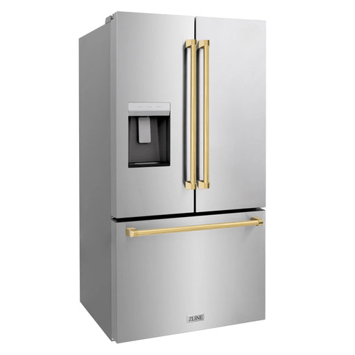ZLINE 36" Refrigerator, Water, Ice Dispenser, Fingerprint Resistant, RSMZ - W - 36 - G - Farmhouse Kitchen and Bath