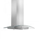 ZLINE 36" Stainless Steel Wall Range Hood with Crown Molding, KZCRN-36