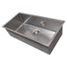 ZLINE 36" Undermount Single Bowl Sink DuraSnow Stainless Steel, SRS - 36S - Farmhouse Kitchen and Bath
