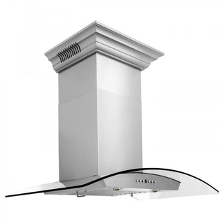 ZLINE 36" Wall Range Hood, Built-in CrownSound® Bluetooth Speakers, KZCRN-BT-36