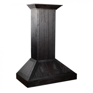 ZLINE 36" Wooden Wall Range Hood, Rustic Dark, KPDD-36