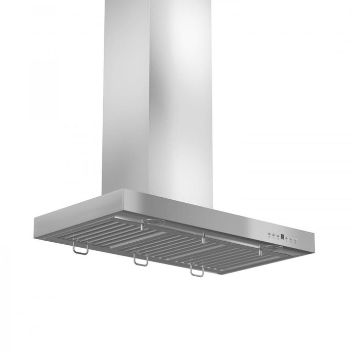 ZLINE 42" Stainless Wall Range Hood with Crown Molding, KECRN - 42 - Farmhouse Kitchen and Bath