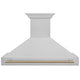 ZLINE 48" Autograph DuraSnow Stainless Steel Range Hood 8654SNZ-48-CB