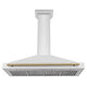 ZLINE 48" Autograph Edition Stainless Steel Range Hood with Stainless Steel Shell and Champagne Bronze Accents KB4STZ-48-CB