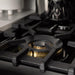 ZLINE 48" Black Stainless, Gas Burner, Electric Oven Range, RAB - 48 - Farmhouse Kitchen and Bath