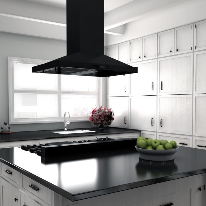 ZLINE 48" Ceramic Rangetop in Black Stainless with 7 Gas Burners, RTB - 48 - Farmhouse Kitchen and Bath