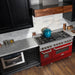 ZLINE 48" Dual Fuel Range in Snow Stainless, Red Gloss Door, RAS - RG - 48 - Farmhouse Kitchen and Bath