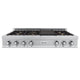 ZLINE 48" Porcelain Rangetop, DuraSnow®, 7 Brass Burners, RTS-BR-48