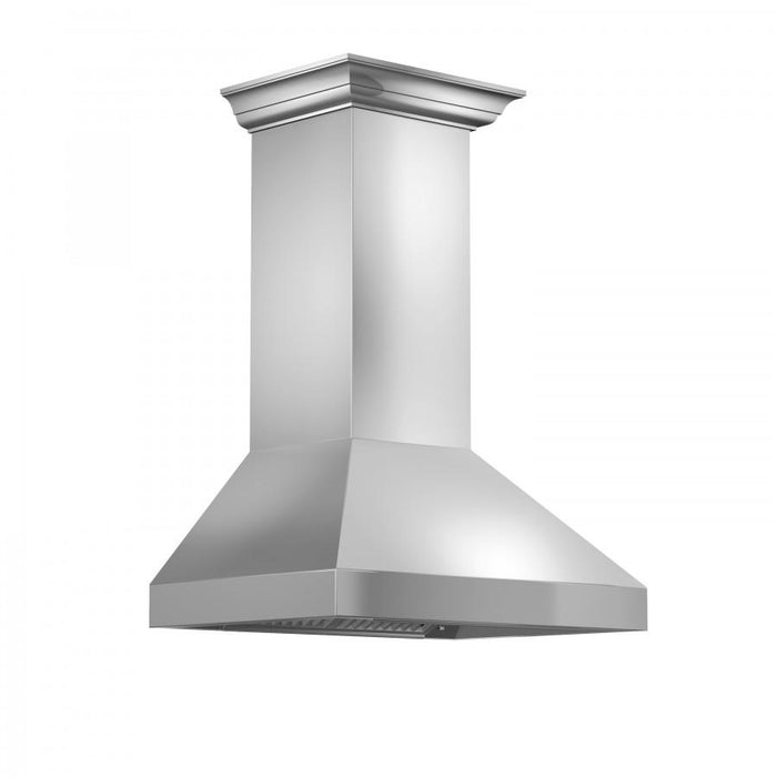 ZLINE 48" Professional Wall Range Hood, Stainless Steel, 597CRN - 48 - Farmhouse Kitchen and Bath
