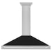 ZLINE 48" Stainless Range Hood Shell, Stainless Handle KB4SNX - BLM - 48 - Farmhouse Kitchen and Bath