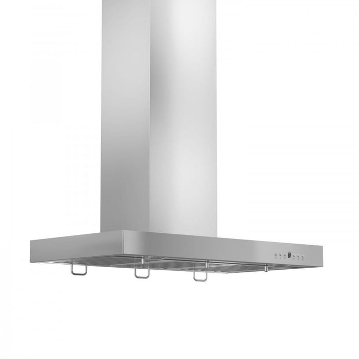 ZLINE 48" Stainless Wall Range Hood with Crown Molding, KECRN - 48 - Farmhouse Kitchen and Bath