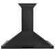 ZLINE 48" Wall Range Hood, Black Stainless, Crown Molding, BSKBNCRN-48