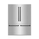ZLINE 60" Autograph 32.2 cu. ft. 4-Door French Door Fridge Water/Ice Dispenser Stainless Steel Matte Black Accents RBIVZ-304-60-MB