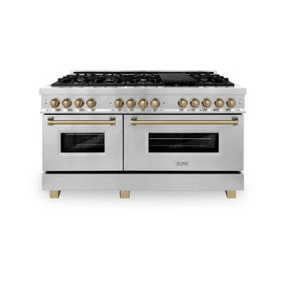 ZLINE 60" Autograph Edition, 7.4 cu. ft. Dual Fuel Range, RAZ-60-CB