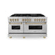 ZLINE 60" Autograph Edition, 7.4 cu. ft. Dual Fuel Range, RAZ-60-CB