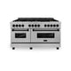 ZLINE 60" Autograph Edition Dual Fuel Range, DuraSnow, RASZ-SN-60-MB
