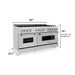 ZLINE 60" Dual Fuel Range In Stainless Steel, Brass Burners, RA - BR - 60 - Farmhouse Kitchen and Bath