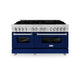 ZLINE 60" Professional Dual Fuel Range with Blue Matte Door, RA-BM-60
