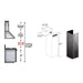 ZLINE 61" Wooden Chimney Extension, Ceilings up to 12 ft. (KPDD - E) - Farmhouse Kitchen and Bath