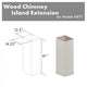 ZLINE 61" Wooden Chimney Extension, Ceilings up to 12.5', KBiTT-E