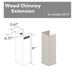 ZLINE 61" Wooden Chimney Extension for Ceilings up to 12.5', 321TT - E - Farmhouse Kitchen and Bath