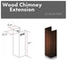 ZLINE 61" Wooden Chimney Extension for Ceilings up to 12.5', KBAR - E - Farmhouse Kitchen and Bath