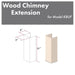ZLINE 61" Wooden Chimney Extension for Ceilings up to 12.5', KBUF - E - Farmhouse Kitchen and Bath