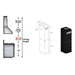 ZLINE 72" Chimney Extensions 10' to 12'Ceilings, Black Stainless, 2PCEXT - BSGL2iN - Farmhouse Kitchen and Bath