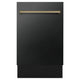 ZLINE Autograph 18" Dishwasher Black Stainless, Bronze, DWVZ-BS-18-CB