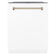 ZLINE Autograph 24" Dishwasher, White Door, Bronze DWMTZ-WM-24-CB