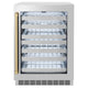 ZLINE Autograph 24 in. Dual Zone 44 Bottle Wine Cooler With Stainless Steel Glass Door And Champagne Bronze Handle RWDOZ-GS-24-CB