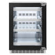 ZLINE Autograph Edition 24 in. Touchstone 151 Can Beverage Fridge With Panel Ready Glass Door And Polished Gold Handle RBSPOZ-24-G