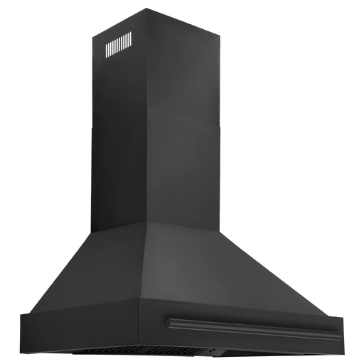 ZLINE Black Stainless Steel Range Hood with Black Stainless Steel Handle - BS655 - 36 - BS - Farmhouse Kitchen and Bath