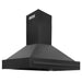 ZLINE Black Stainless Steel Range Hood with Black Stainless Steel Handle - BS655 - 48 - BS - Farmhouse Kitchen and Bath