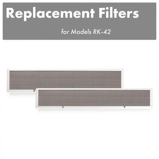 ZLINE Charcoal Filters (Set - 2) - 42" Under Cabinet Range Hoods, CF - RK - 42 - Farmhouse Kitchen and Bath