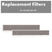 ZLINE Charcoal Filters (Set - 2) - 48" Under Cabinet Range Hoods, CF - RK - 48 - Farmhouse Kitchen and Bath