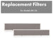 ZLINE Charcoal Filters (Set of 2) for 36" Under Cabinet Range Hoods, CF - RK - 36 - Farmhouse Kitchen and Bath