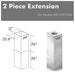 ZLINE Chimney Extension for 10' - 12' Ceiling, 2PCEXT - 697i/KECOMi - Farmhouse Kitchen and Bath