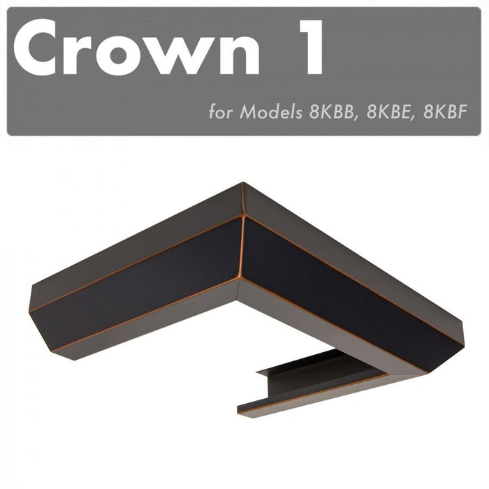 ZLINE Crown Molding #1 for Wall Range Hood, CM1 - 8KBB/E/F - Farmhouse Kitchen and Bath