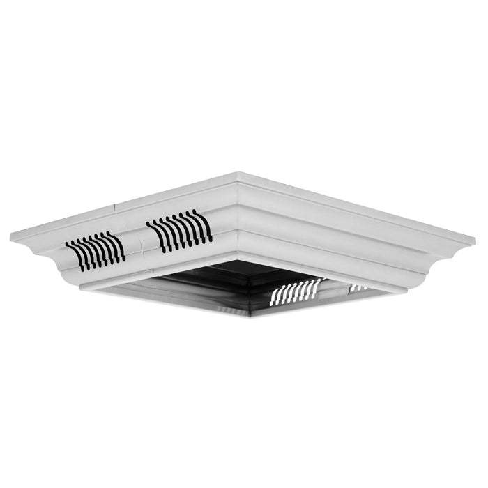 ZLINE Crown Molding in Stainless Steel with Built - in Bluetooth Speakers CM6 - BT - GL9i - Farmhouse Kitchen and Bath