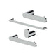 ZLINE Crystal Bay Bathroom Accessories Package with Towel Rail, Hook, Ring and Toilet Paper Holder, 4BP-CBYACC-CH