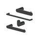 ZLINE Crystal Bay Bathroom Accessories Package with Towel Rail, Hook, Ring and Toilet Paper Holder, 4BP-CBYACC-MB