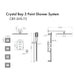 ZLINE Crystal Bay Thermostatic Shower System with Body Jets CBY - SHS - T3 - CH - Farmhouse Kitchen and Bath